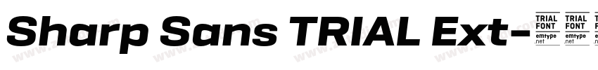 Sharp Sans TRIAL Ext字体转换